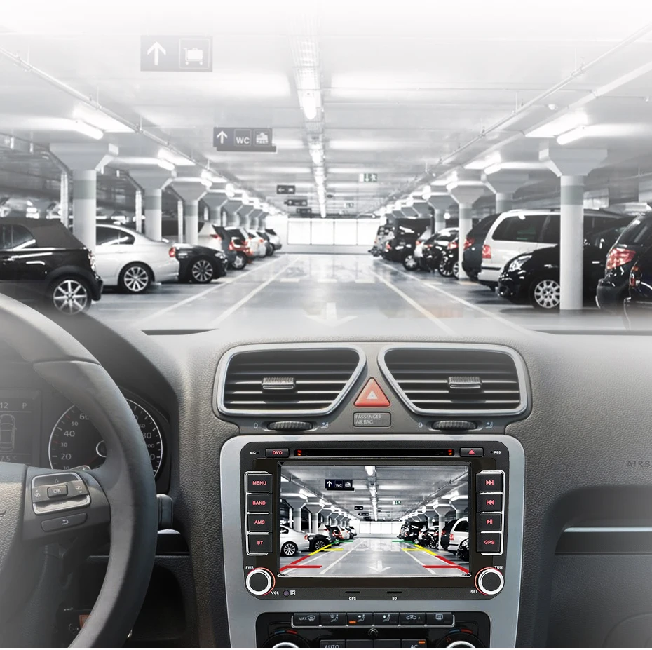 2 Din 7 дюймов Автомобильный DVD gps радио плеер для Volkswagen golf 5 6 touran passat B6 B7 sharan JATTA Skoda Seat авторадио FM AM RDS