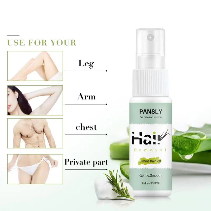 

30ml Hair Removal Spray Gentle Moisturizing Hair Growth Removal Inhibitor Spray For Beard Bikini Intimate Legs Body Armpit TSLM1