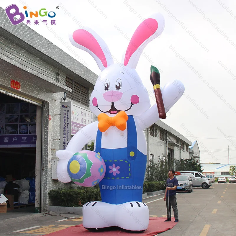 Lovely 6 meters high inflatable rabbit with writing brush for event decoration / cartoon balloon toys | Игрушки и хобби