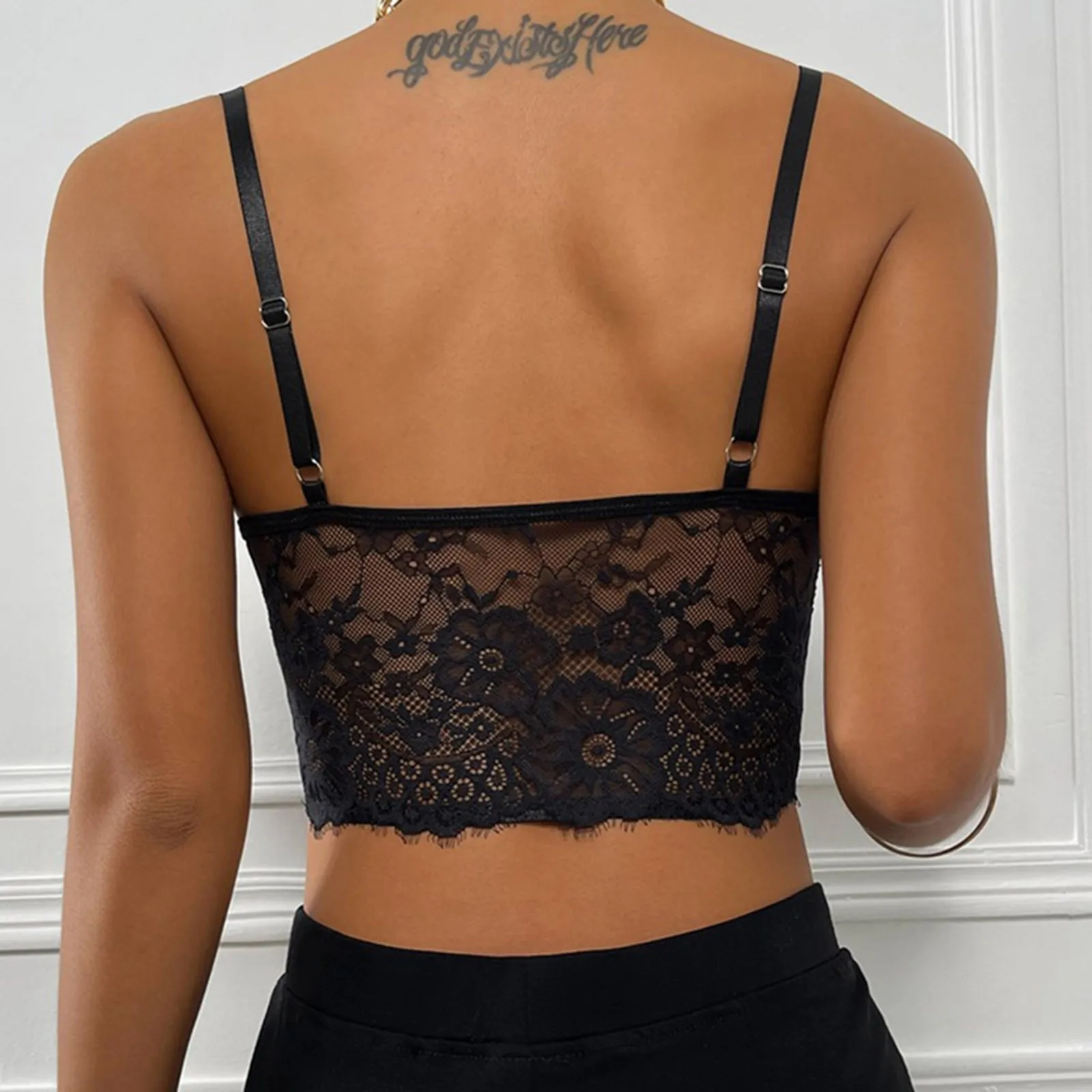Женский соблазнительный кружевной бюстгальтер Y2k женские кружевные топы с ярким