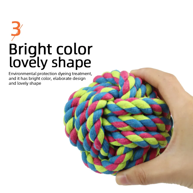 Mosodo собака игрушки щенок жевать прорезывания зубов хлопковая Веревка Узел