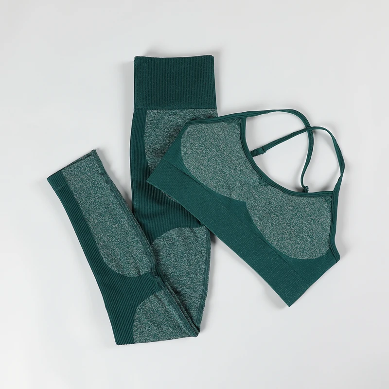 Комплект из 2 предметов одежда для тренировок женщин спортивный комплект с