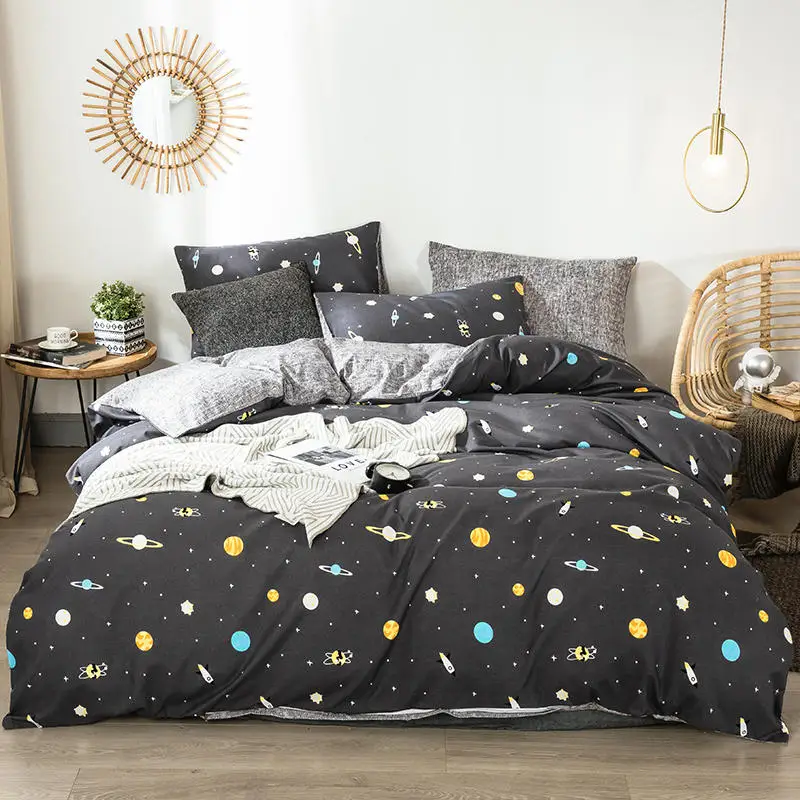 Реверсивный набор постельных принадлежностей пасторальный пододеяльник для