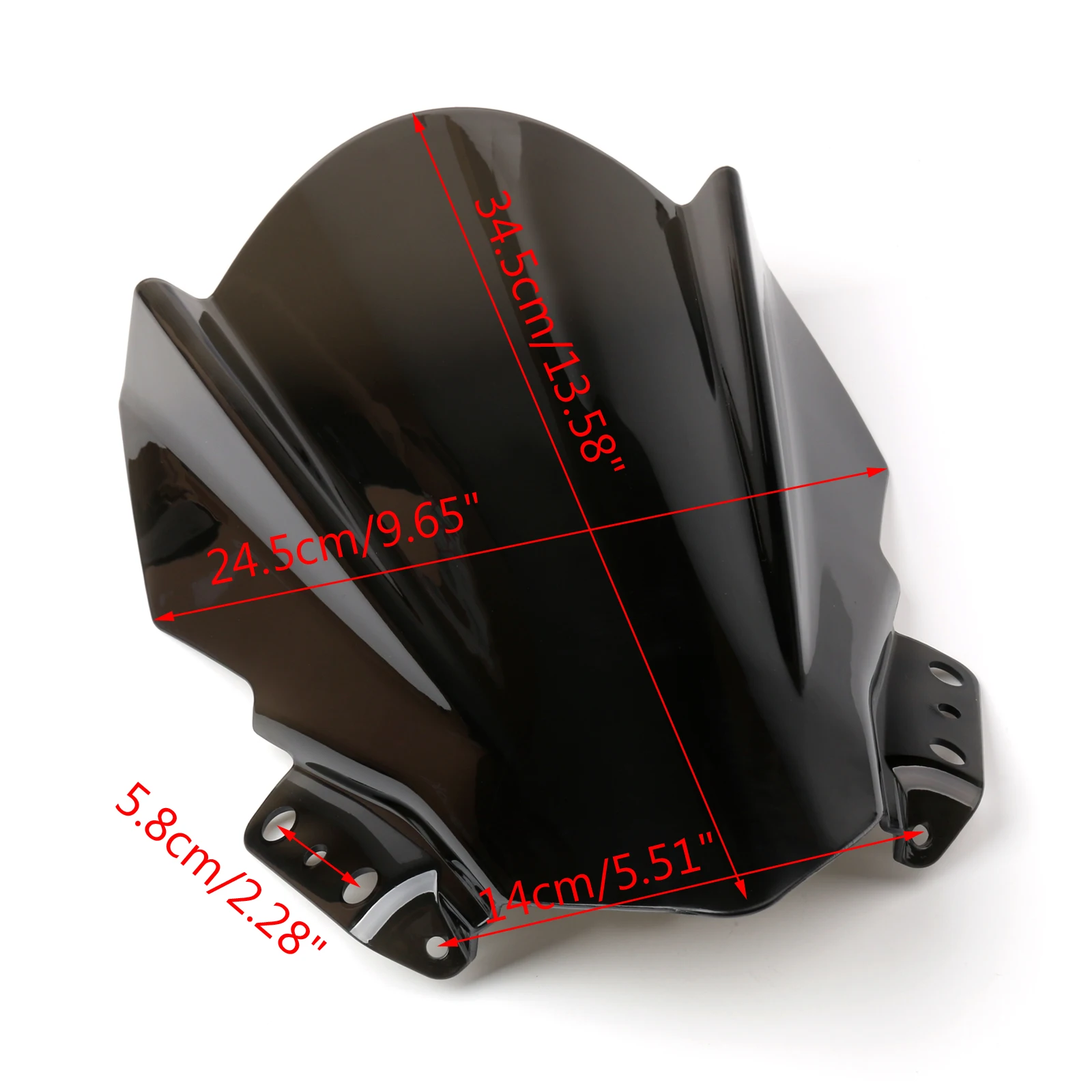 

Areyourshop For Kawasaki Ninja 250SL 2015-2017 ABS Windshield Shield Screen Windscreen Motorcycle Accessories