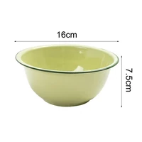 60hotenamel bowl thickened nostalgic green salad pasta soup basin for dinner
