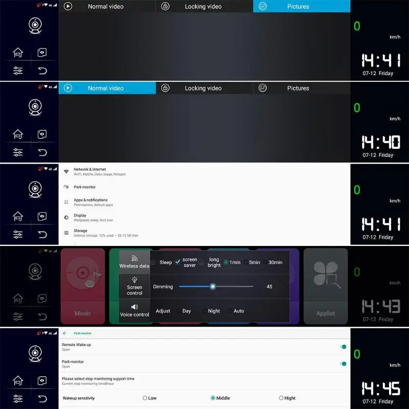 VODOOL 4G Android 8,1 Полное Зеркало Автомобильный видеорегистратор Камера 1" 1080 P зеркало заднего вида Dashcam ADAS gps WiFi двойной объектив СТРИМ видеорегистратор