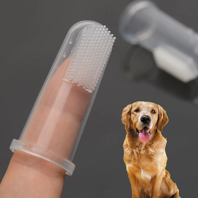

Pet Toothbrush For Dog Cat Super Soft Pet Finger Toothbrush Cleaning Teeth Dog Accessories New Hot Selling