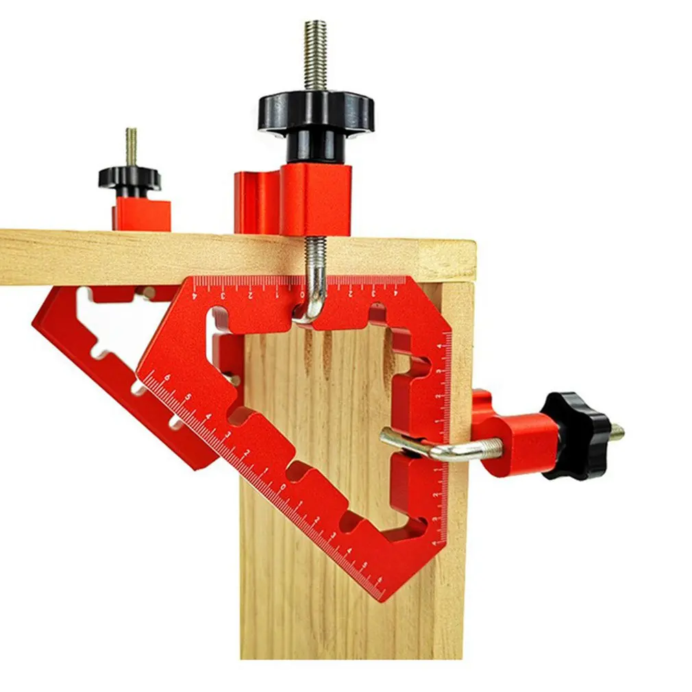 

2 pc 90 Degrees L-Shaped Auxiliary Fixture Splicing board Positioning Panel Fixed clip Carpenter's Square Ruler Woodworking tool