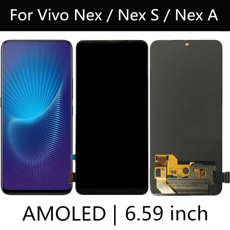 Оригинальный AMOLED для Vivo Nex передний ЖК дисплей + сенсорный экран дигитайзер в