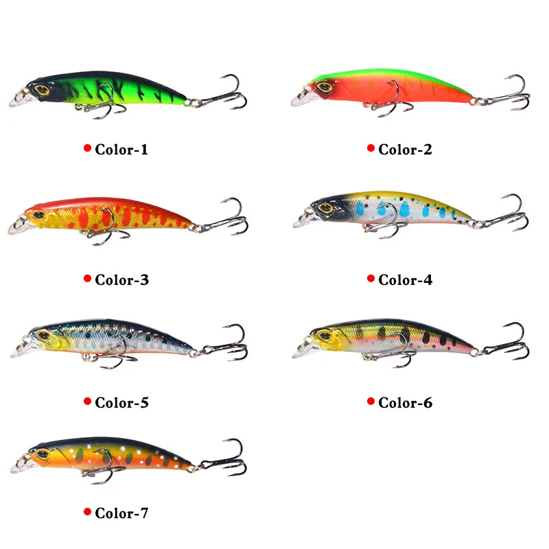 Маленькая рыболовная искусственная приманка в виде гольяна 1 шт. для ловли окуня