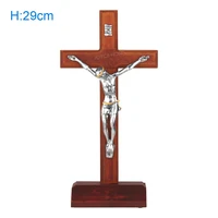 wooden cross for wall crucifix cross standing taptable cross for home decor