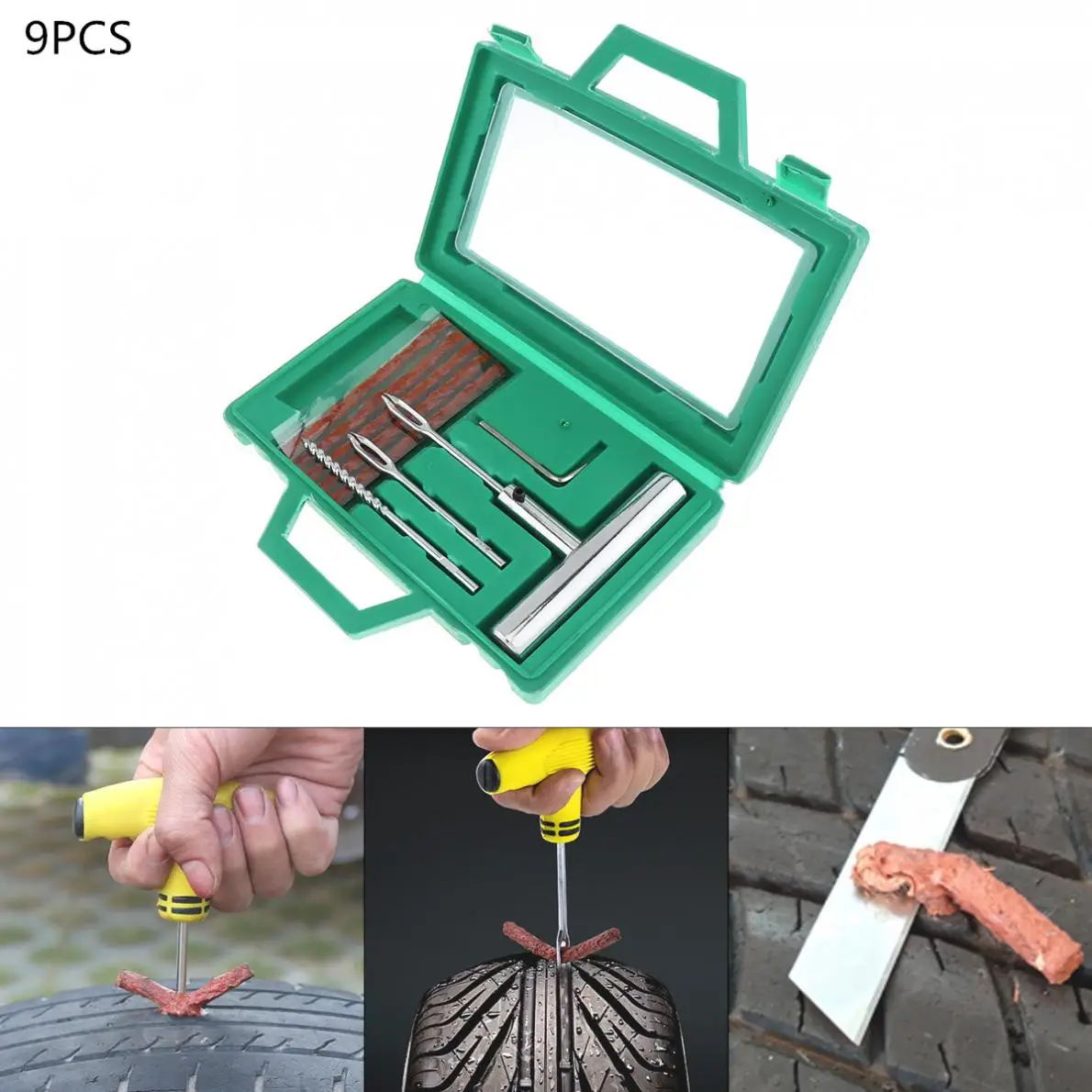 9 шт./компл. универсальный стальной металлический портативный автомобильный