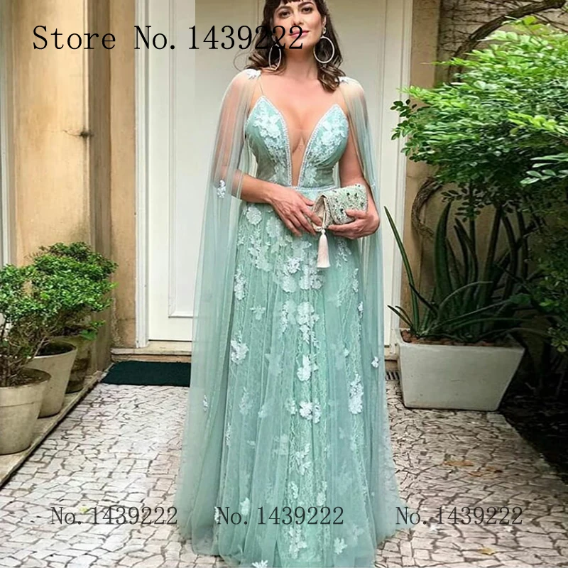 Светильник зеленое кружевное пляжное сексуальное вечернее платье выпускное с v