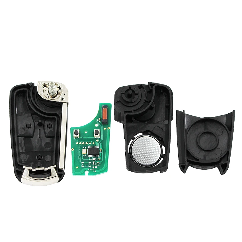 2 кнопки дистанционного ключа автомобиля 433 МГц ID46 PCF7941 чип для Opel Vauxhall Astra H 2004 2009
