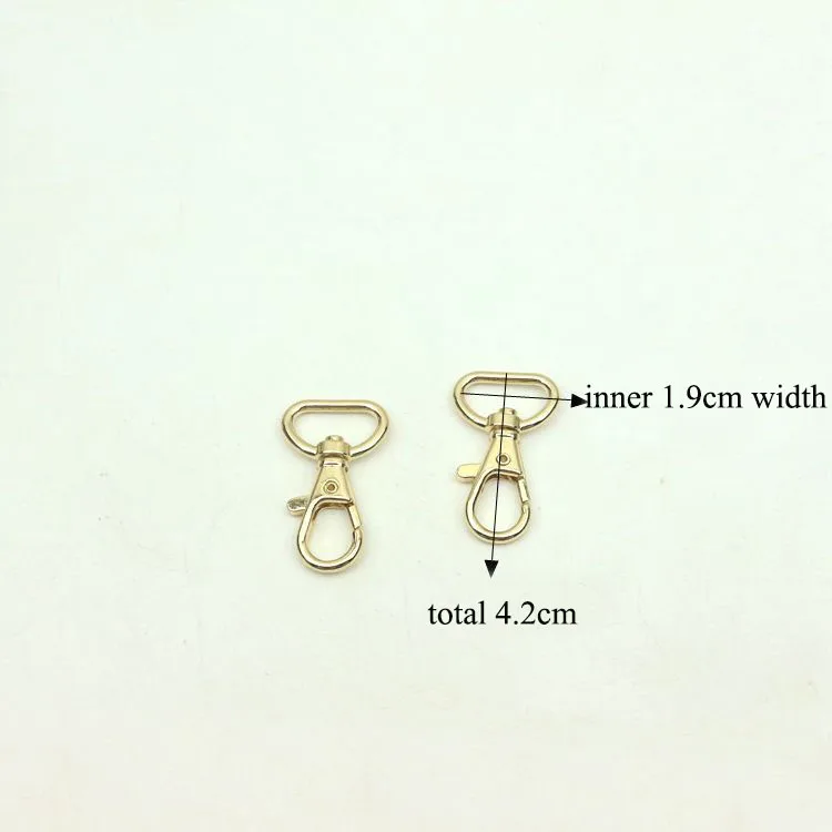 50Pcs 19mm Handbag Straps Hanger D Ring Buckles Collar Lobster Clasp Swivel Trigger Clips Snap Hook DIY Leather Craft Accessory