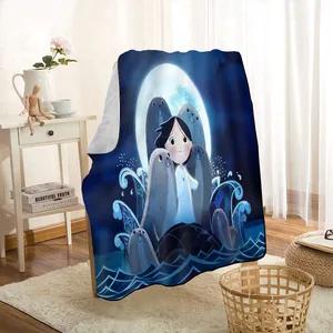 custom song of the sea throw blanket personalized blankets on for the sofabedcar portable 3d blanket for kid home textiles free global shipping
