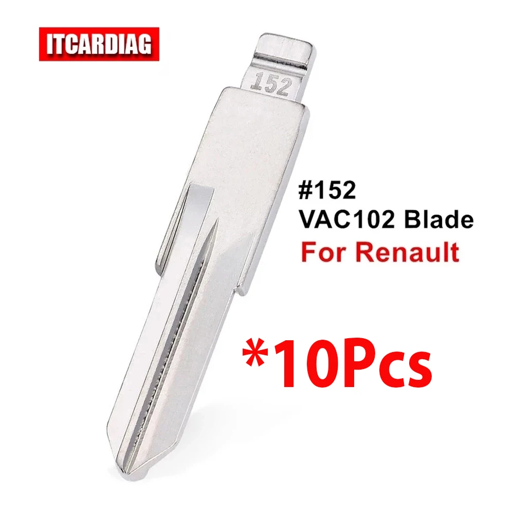 

10pcs Remote Key Blade VAC102 #152 Uncut Flip Blank For Renault Megan Dacia Clio Duster for JMD VVDI KEYDIY KD Xhorse Remote