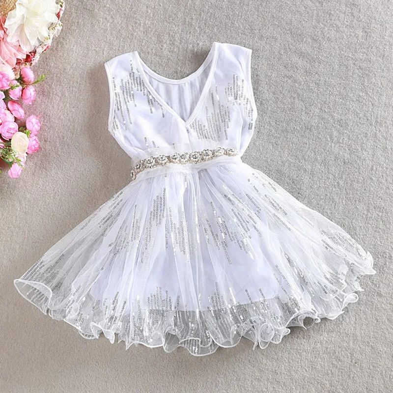 Летнее платье без рукавов для маленьких девочек вечерние жевное вечернее