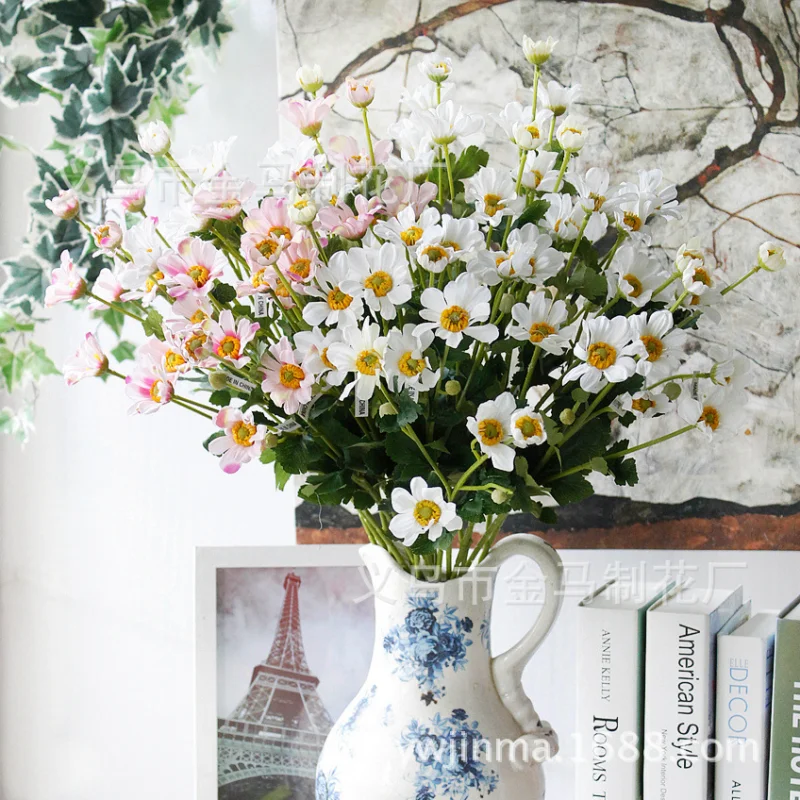 

1 шт., искусственные цветы, одноцветные маленькие хризантемы для цветочной композиции