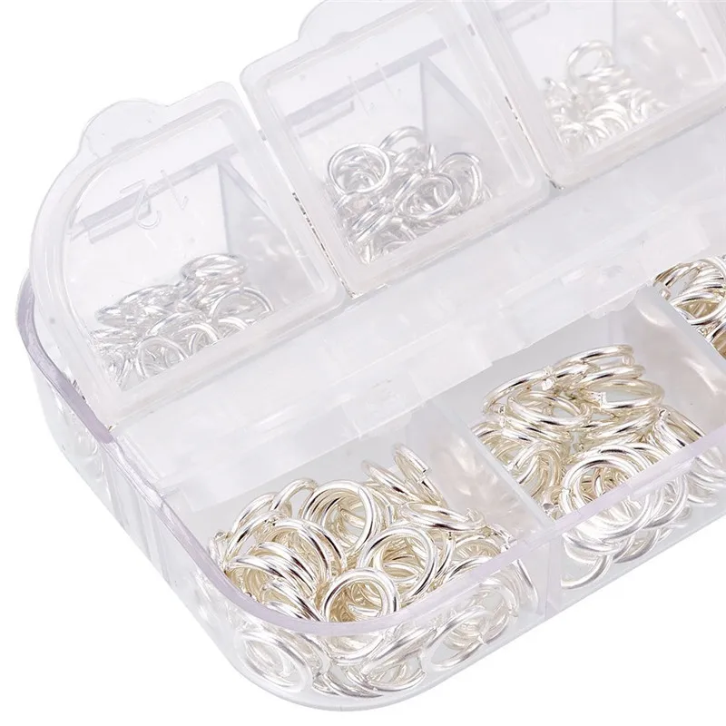 Медные открытые круглые кольца для прыжков 1 коробка 4 мм/5 мм/6 мм/7 мм/8 мм/10 мм