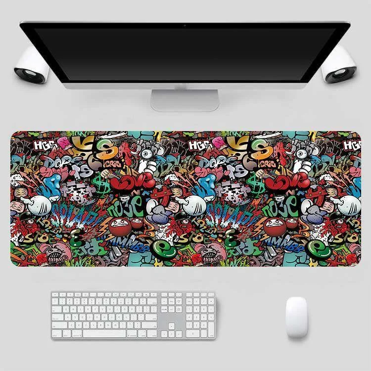 

Mouse Pad Large Gaming 80x30cm XXL Lock Edge Computer Gamer Keyboard Mouse Mat Hyper Beast Desk Mousepad for PC Desk Pad
