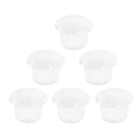 100pcs 10 5oz disposable plastic portion cups clear portion container with lids for jelly yogurt mousses take out