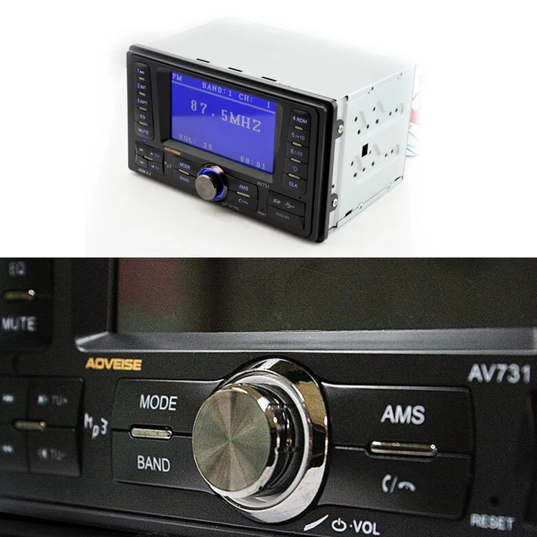 Aoveise Автомобильный Mp3 U диск автомобильное аудио-радио приемник большой экран с
