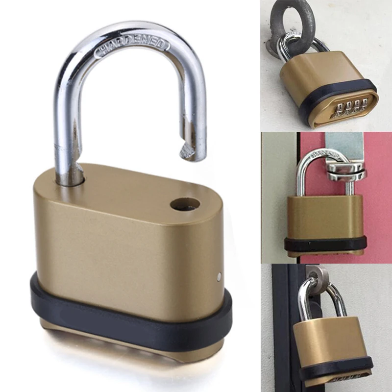 

New Weatherproof Security Four-digit Number Combination Zinc Alloy Lock Padlock