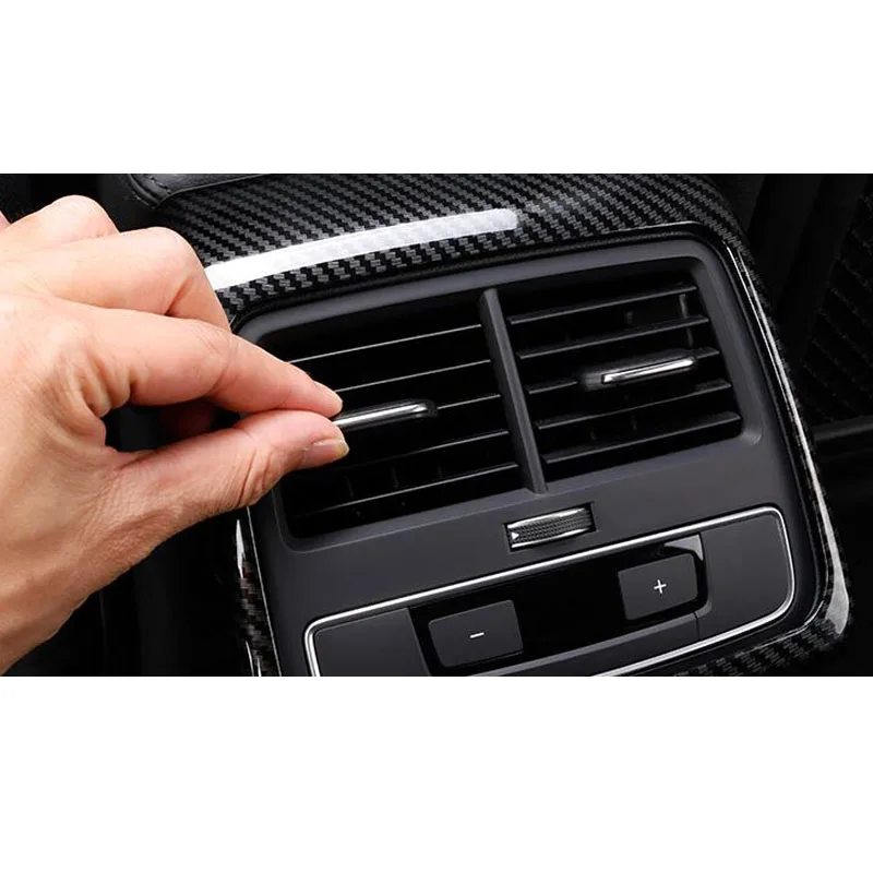 Car Rear Air Vent Frame Cover Sticker For AUDI A4L A5 2017 2018 2019 Interior Styling Accessories | Автомобили и мотоциклы