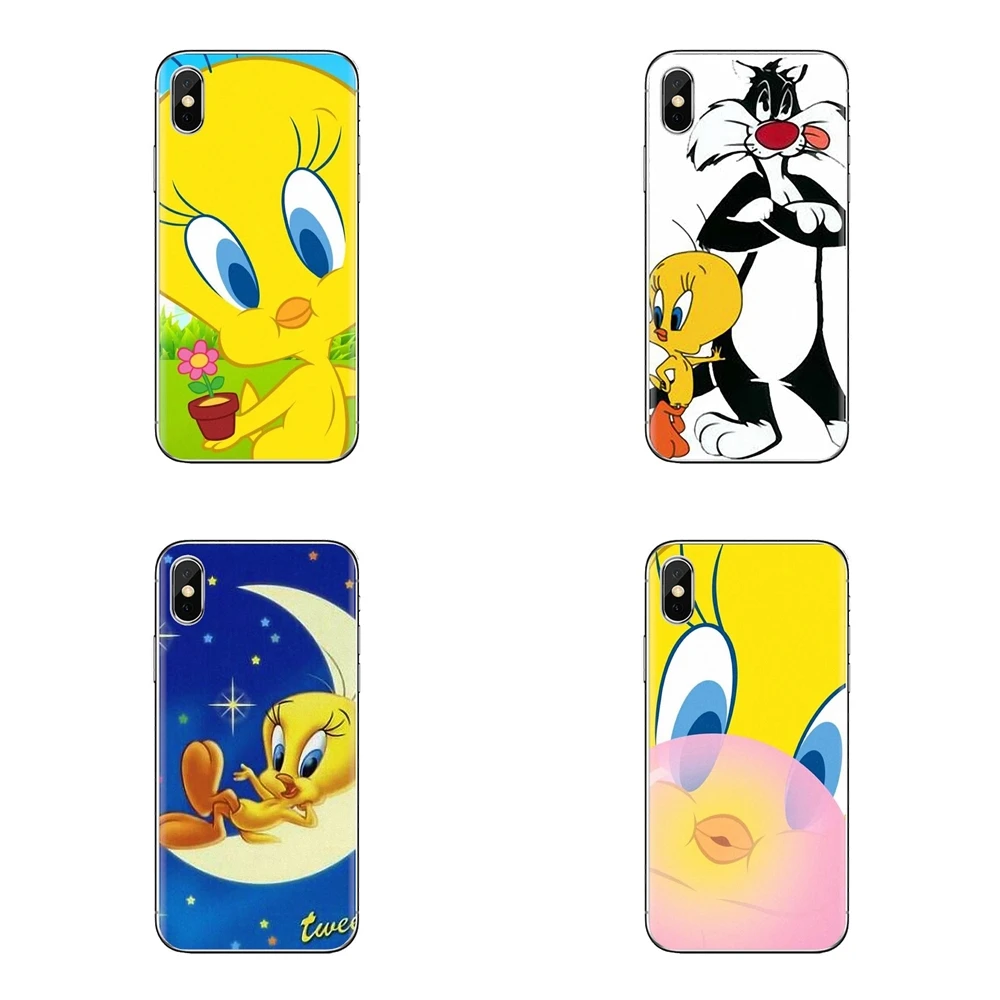 Мультфильм птичка Твити веселые мелодии ультра тонкий чехол для sony Xperia Z (Сони