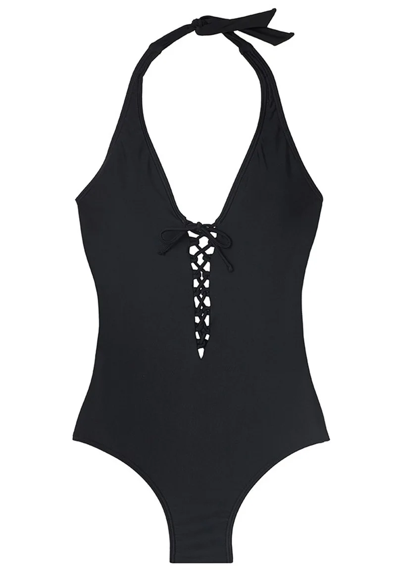 

Sexy One Piece Swimsuits Swimming Fashion Sexy Solid Color One-piece Swimsuit New Swimwear Bikini
