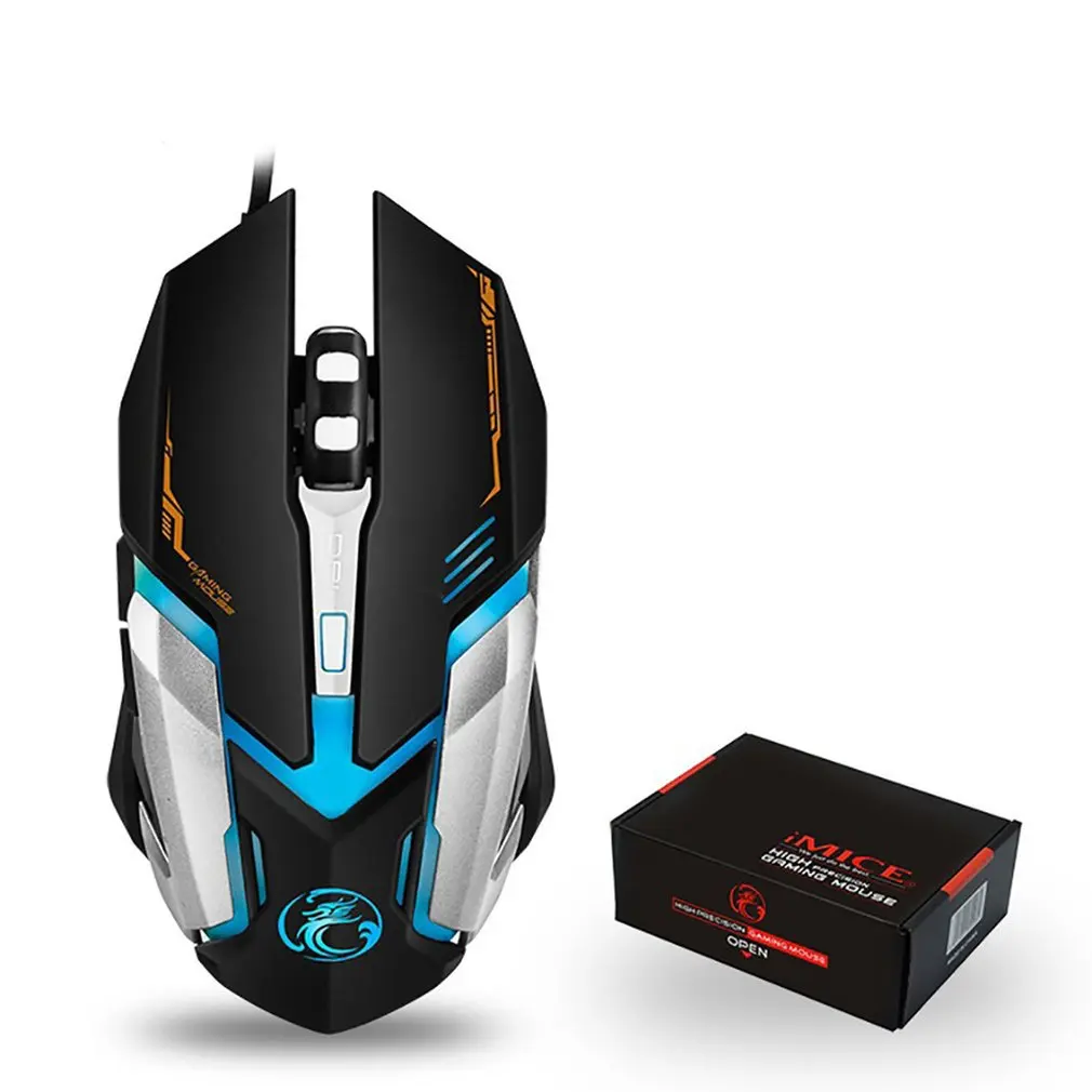

Мышь Компьютерная V6 игровая, 2400DPI, 6 кнопок, USB
