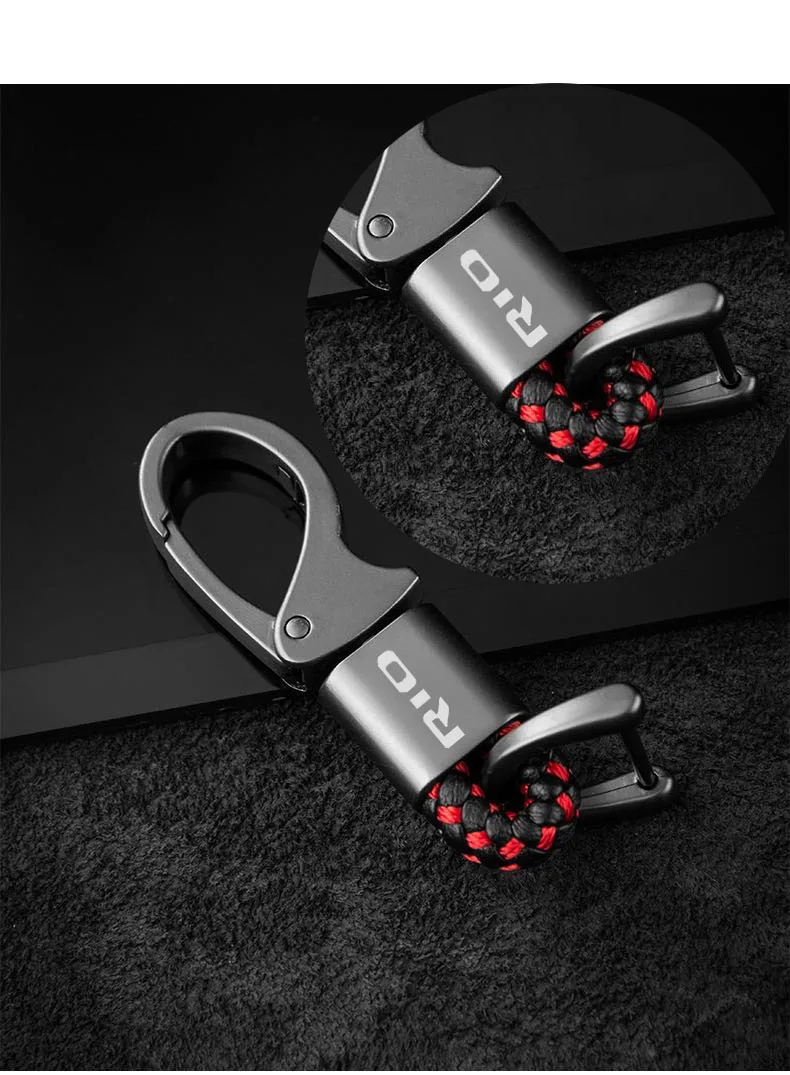 

new car Styling Leather / Metal Car Emblem Key Ring Keychain For kia rio 3 4 5 2013 2014 2019 2018 2010 K3 K5 With Logo Keyring