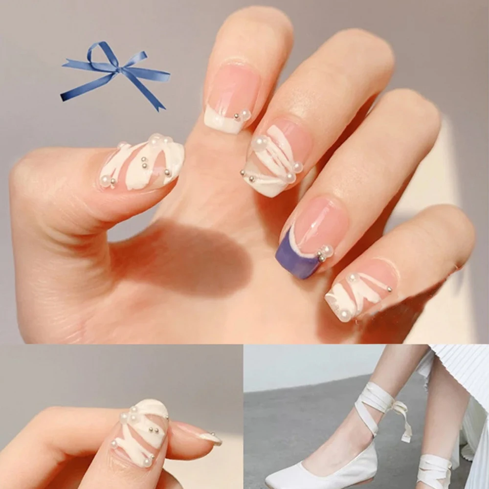 1 коробка миниатюрные смешанные искусственные жемчужины из АБС пластика 3D