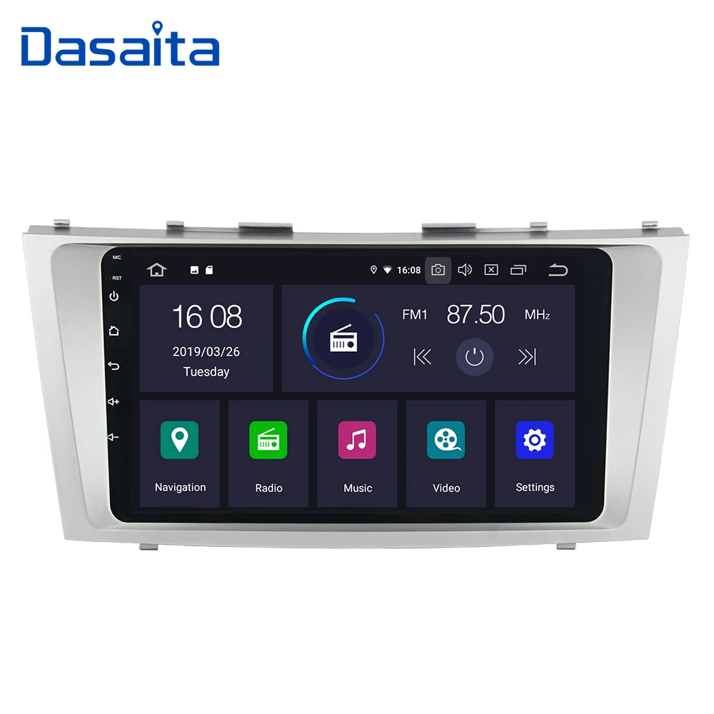 Dasaita " Android 9,0 радио Автомобильный плеер gps навигация для Toyota Camry 2007 2008 2009 2010 2011 стерео Мультимедиа