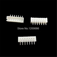 100 piece xh 2 54 7 pin connector right angle socket plug male connector