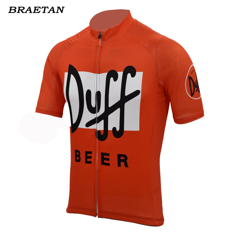 

Рубашка HIRBGOD Мужская велосипедная с коротким рукавом, простая футболка Duff Beer Red DH, дышащая командная одежда для велоспорта, MT398, 2020