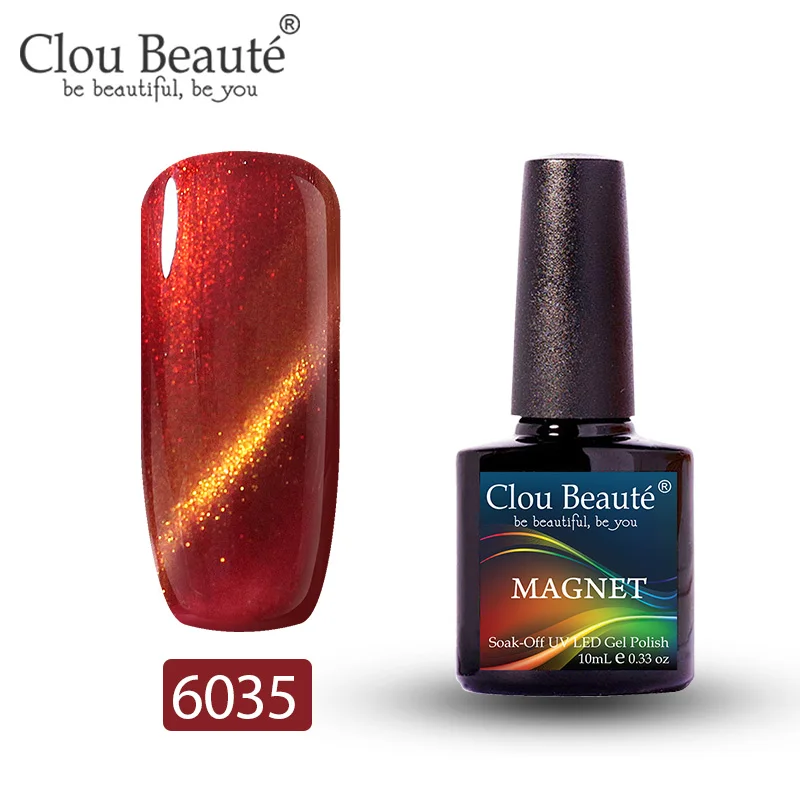 6035 Clou Beaute Гель-лак для кошачьих глаз 46 цветов маникюрный Декор гель лак для ногтей отмачиваемый лак для ногтей 10 мл Полупостоянный лак для ногтей - Цвет: 6035
