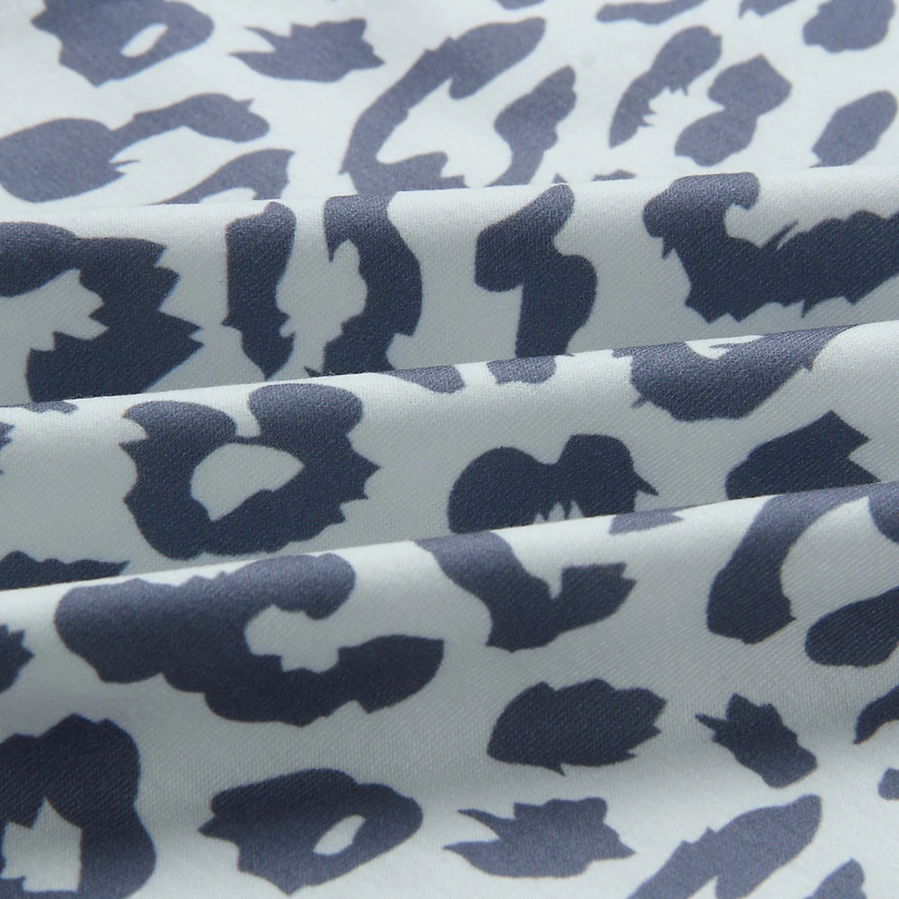 2020 Модный женский леопардовый спортивный костюм блузка с длинным рукавом топ