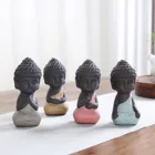 Керамическая статуя Будды, маленькая статуя Будды, украшение дзен, скульптурные украшения, миниатюрная статуэтка, украшение для дома