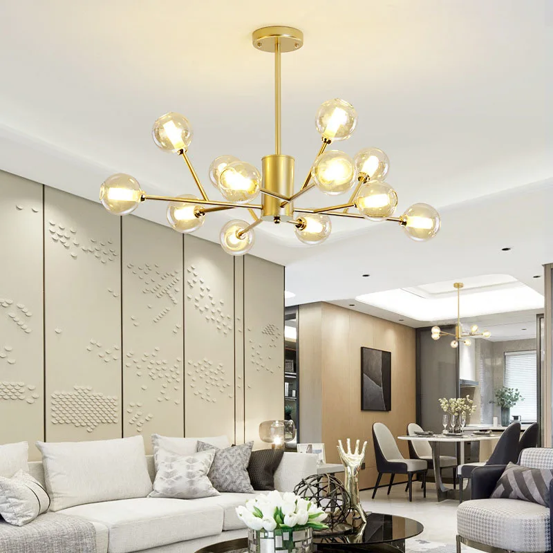 Скандинавская светодиодная люстра Современная Минималистичная лампа для