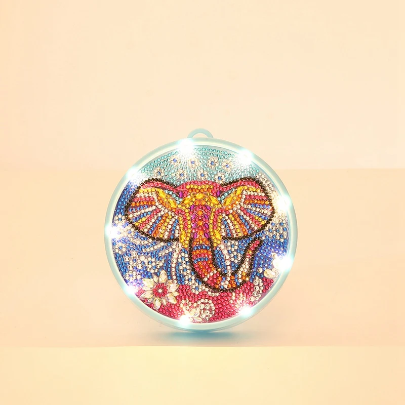 DIY алмазная живопись светодиодный светильник со слоном Алмазный декоративный