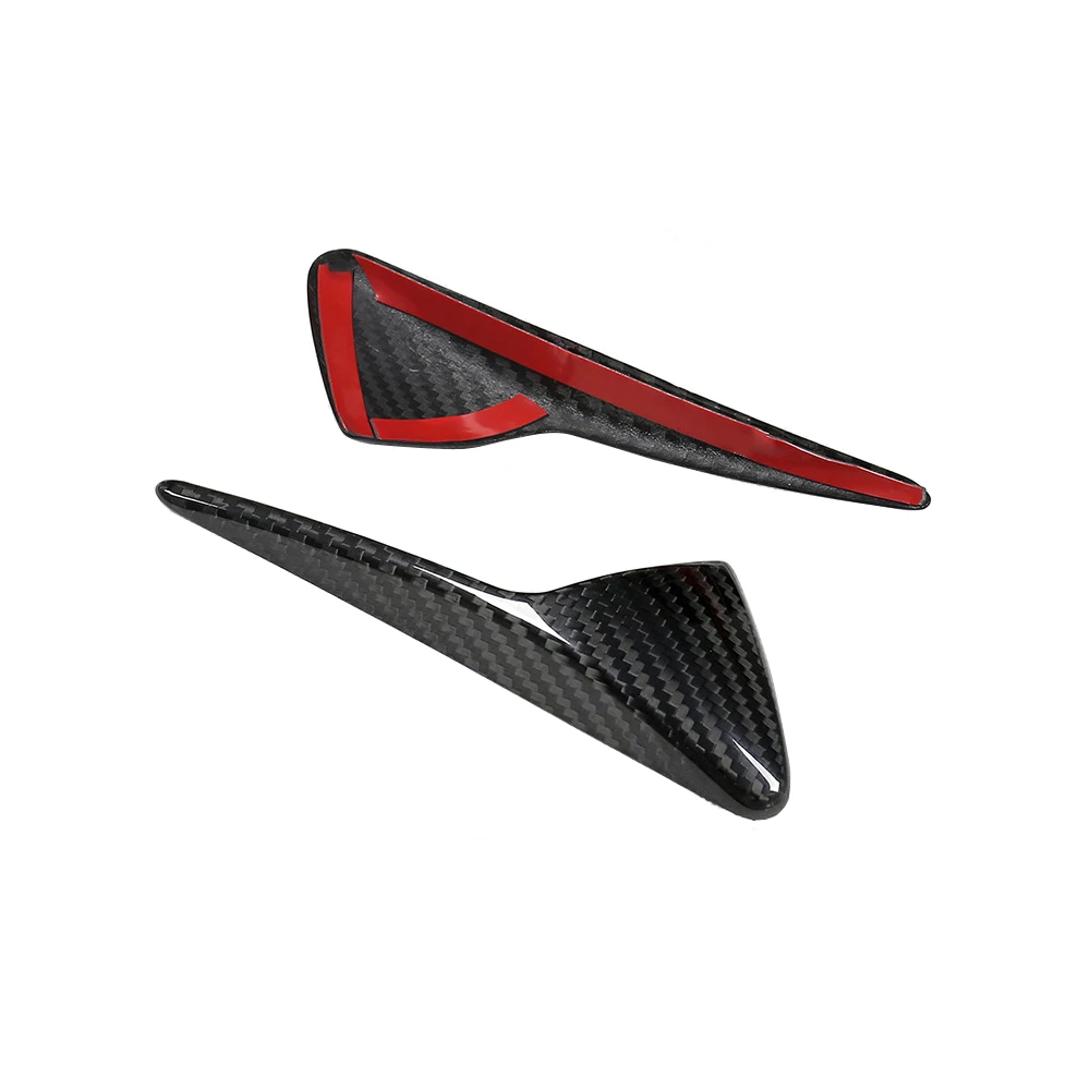 

Car Accessories Real Carbon Fiber Side Badge Emblem Trim Frame Cover Sticker Exterior Decoration for Tesla Model 3 2017-2020