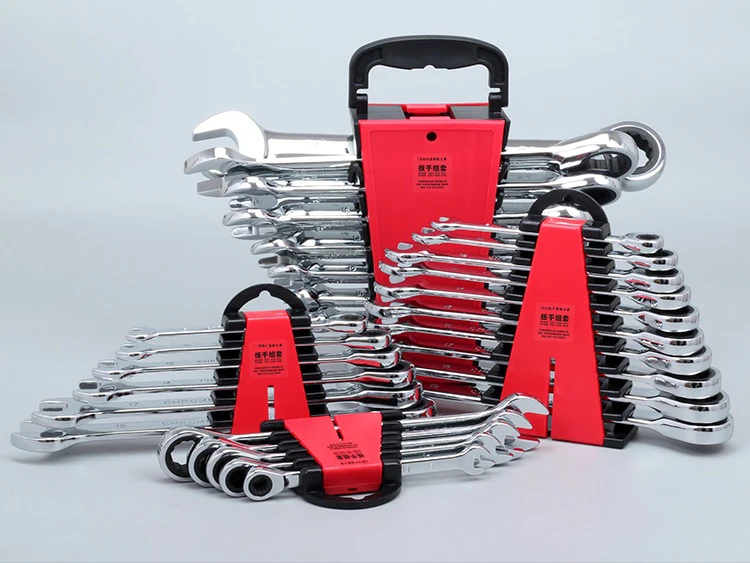 CRV Stee 72 Teeth Ratchet quick wrench set Multiuse Wrenches Dual Use Spanners Tools Kit Fixed/Movable Head Car hand repair tool |
