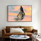 Shiva настенные картины на холсте, буддистское украшение для дома, холст, художественные принты, индуистские картины для гостиной