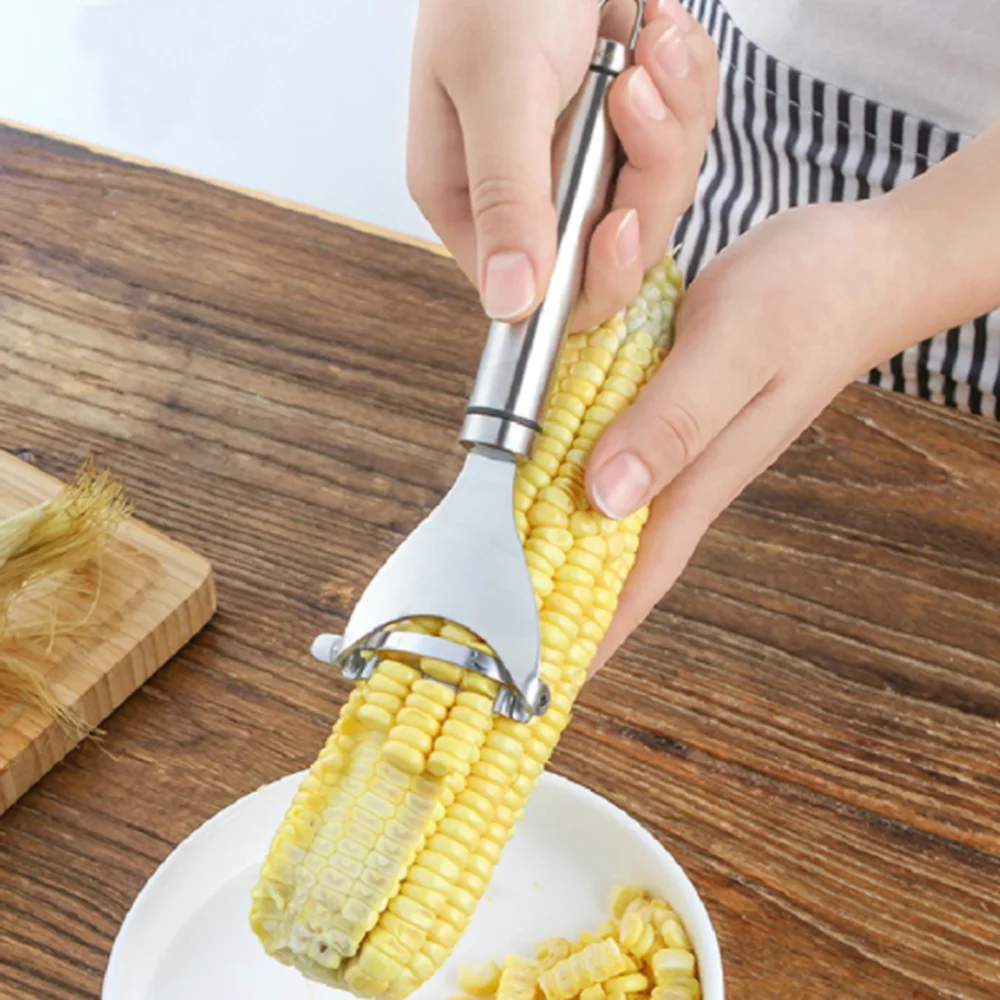 1 шт. прибор для чистки кукурузы Премиум нож из нержавеющей стали Cob Овощечистка