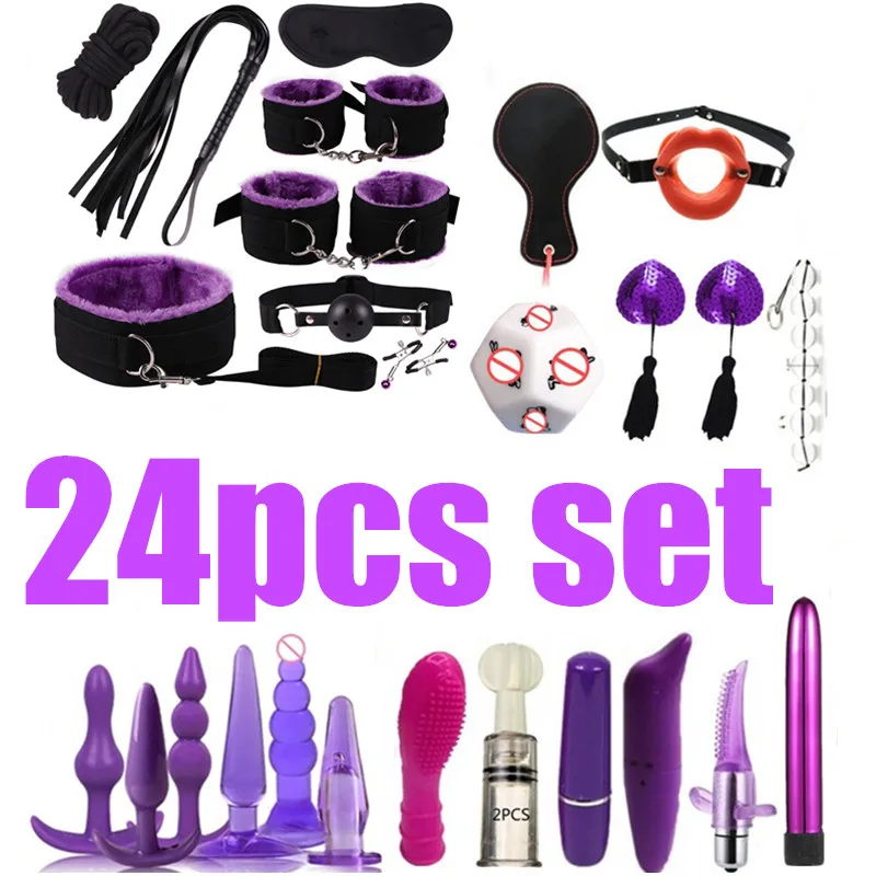 Секс игрушки для мужчин и женщин 39 шт. товары БДСМ секса воротник кнут кляп