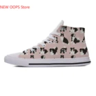 Холщовые кроссовки Border Collie для мужчин и женщин, милые легкие Повседневные Дышащие кеды с высоким берцем, с животными, домашними животными, собаками