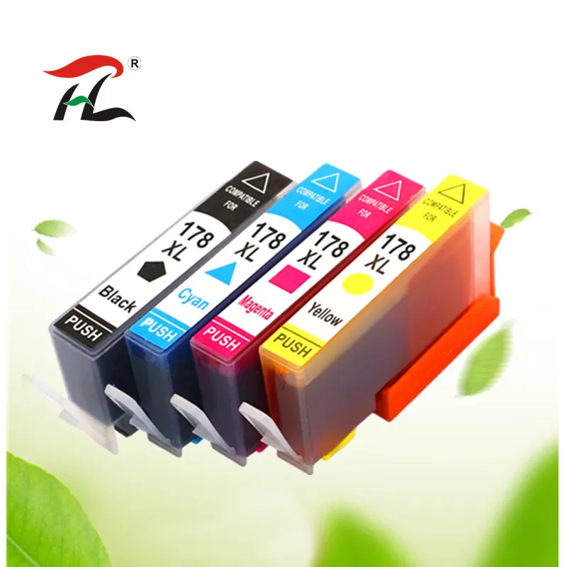 4PK совместимый картридж 178xl для HP 178 XL Photosmart 7515 5515 B109a B010b B209 B210 3070A 3520 7510 hp 178|Детали