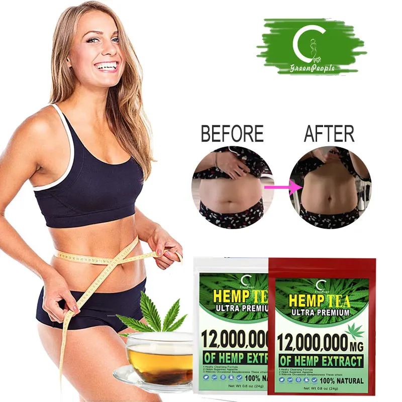 GP Greenpeople Natural Slimming Detox Drink With-Hemp For Fat Burning Reduce Bloating And Constipation For Weight Loss Products